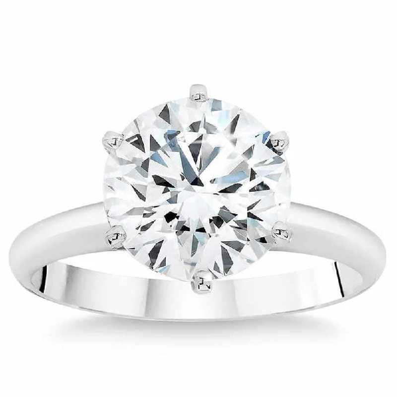 2.50 Ct Diamond Solitaire Engagement Ring IGI Certified Lab Grown SZ 7