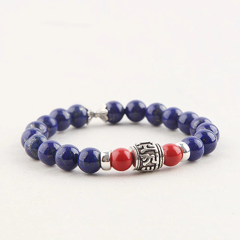 Lapis Lazuli Beads Bracelets December Birthstone Gemstone Jewelry Accessories for Women