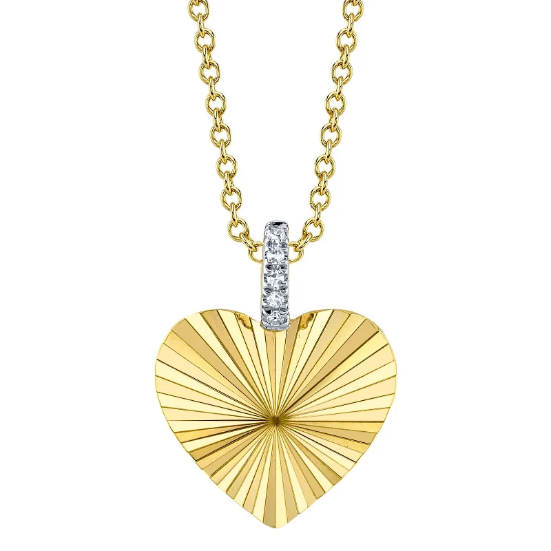 Heart Pendant with Diamonds