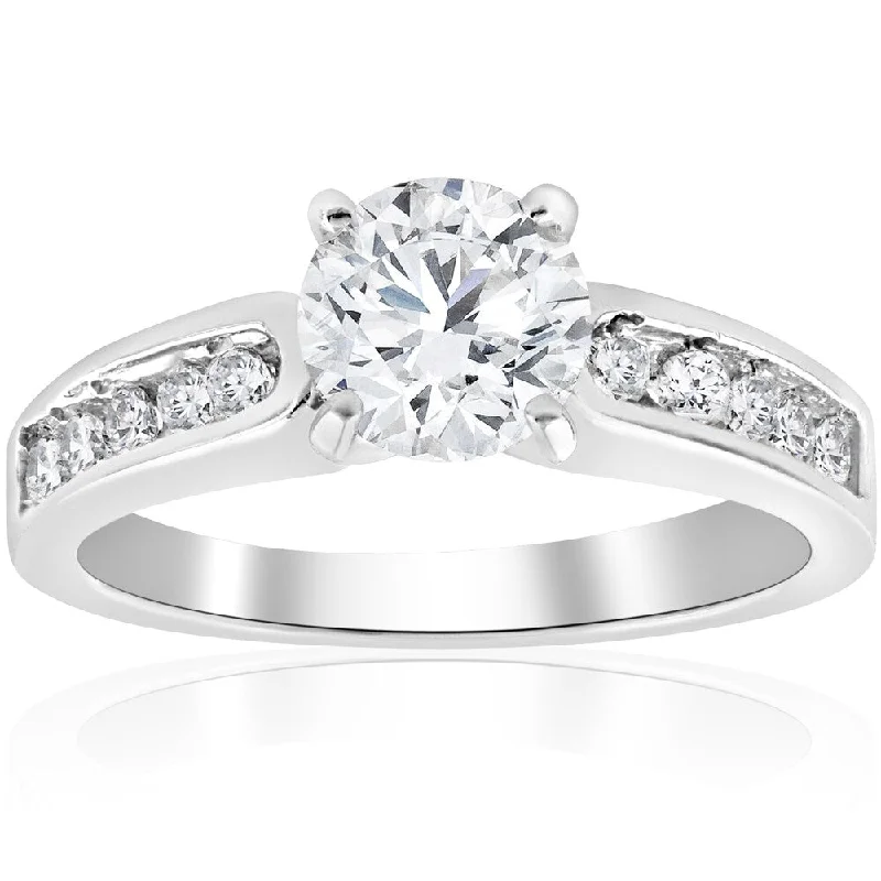 14K White Gold 2 ct TDW Clarity Enhanced Diamond Engagement Ring