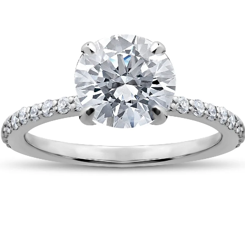 14k White Gold 1 3/4ct Lab Grown Eco Friendly Diamond Sophia Engagement Ring