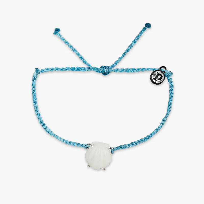 Pura Vida Grande Shell Charm - Crystal Blue