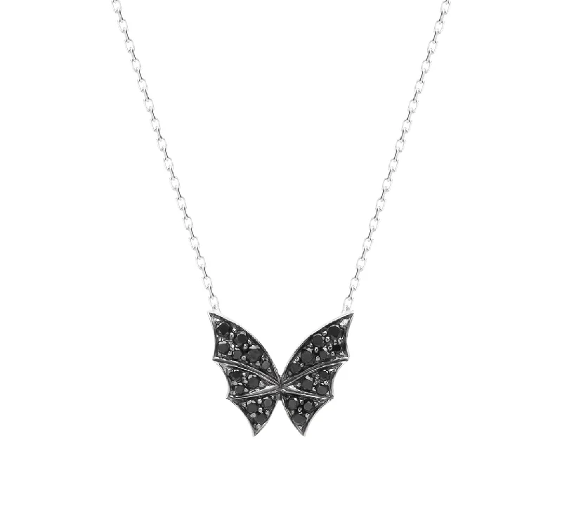 Black Diamond Fly by Night Pave Mini Necklace