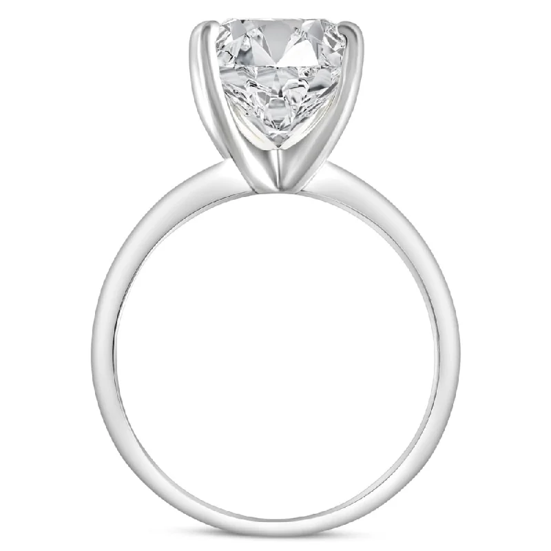 4.39 CT Cushion Diamond GIA Certified Solitaire Engagement Ring White Gold