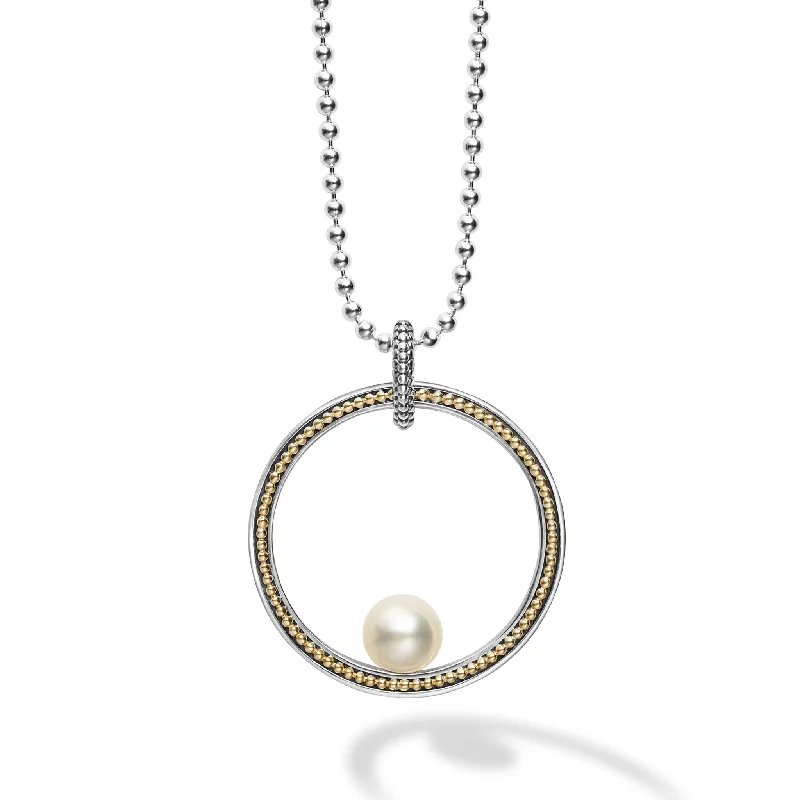 Circle Pearl Statement Necklace