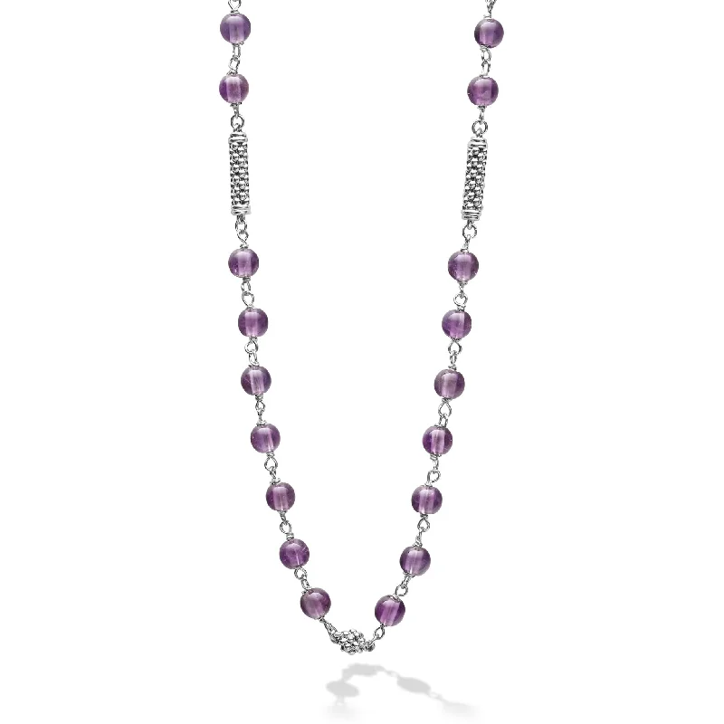 Amethyst Beaded Necklace