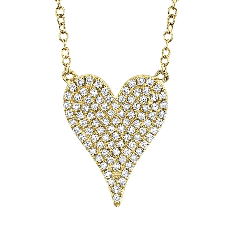 Medium Diamond Heart Necklace