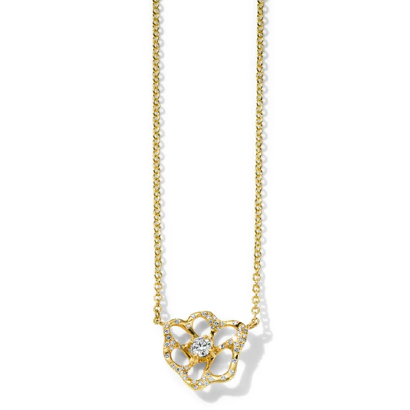 Diamond Stardust Drizzle Flora Small Necklace